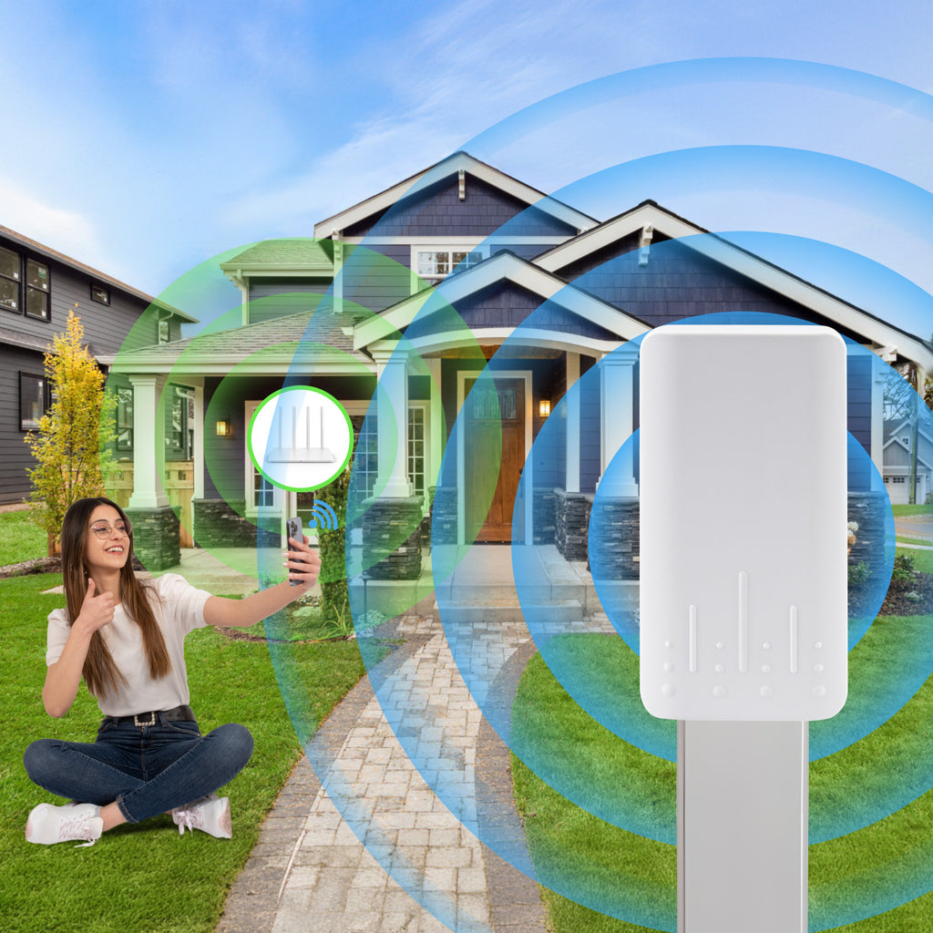CPE300S Outdoor WiFi Repeater| 300Mbps WiFi Bridge IP65 Waterproof | 200m+ Range Extender | AP Mode